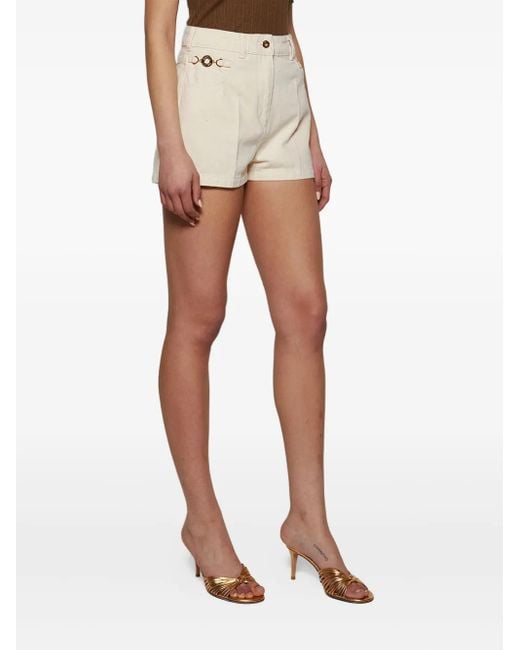 Gianvito Rossi Natural Leather-Trimmed Knotted Mules