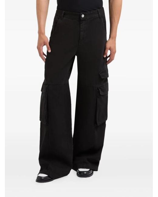 Gcds Black Ultracargo Trousers
