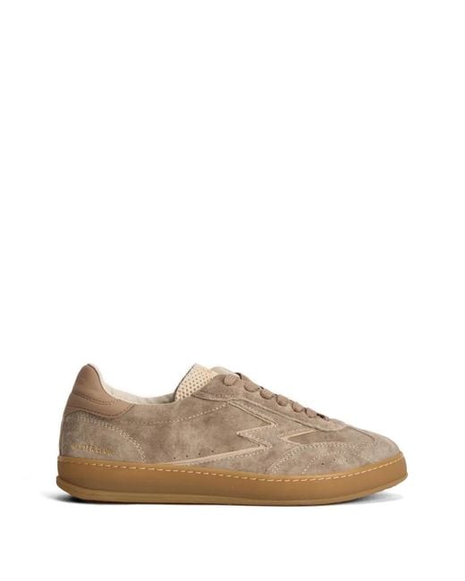 Moa Concept Brown Master Club Suede Sneakers for men