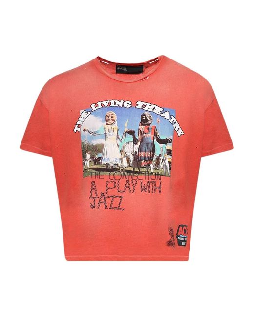 PALY Pink The Living Theatre T-Shirt for men