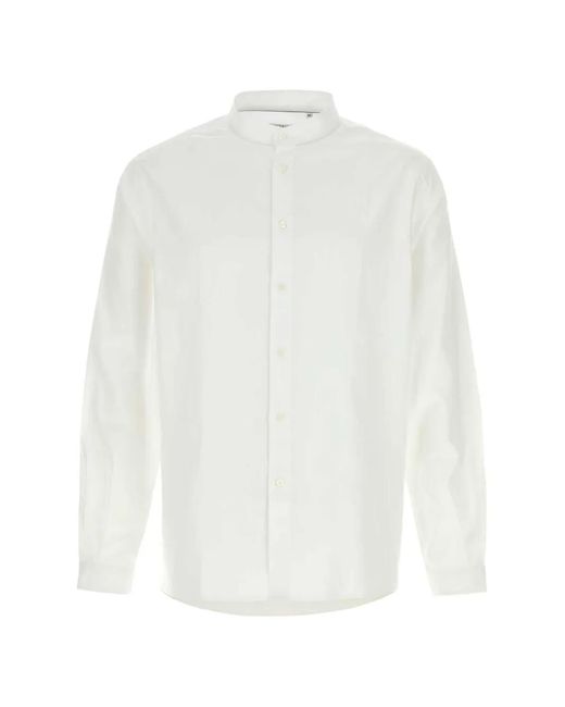 Brunello Cucinelli メンズ ホワイト オックスフォード シャツの通販は