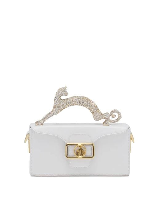 Lanvin White Pencil Cat Mini Bag