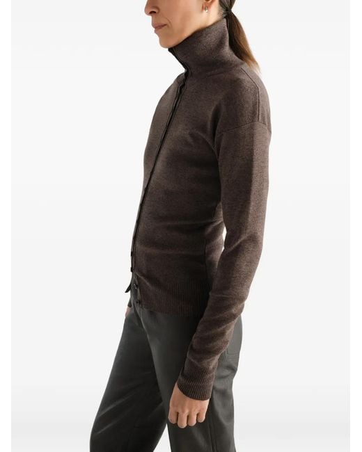 Lemaire Brown Buttoned Top