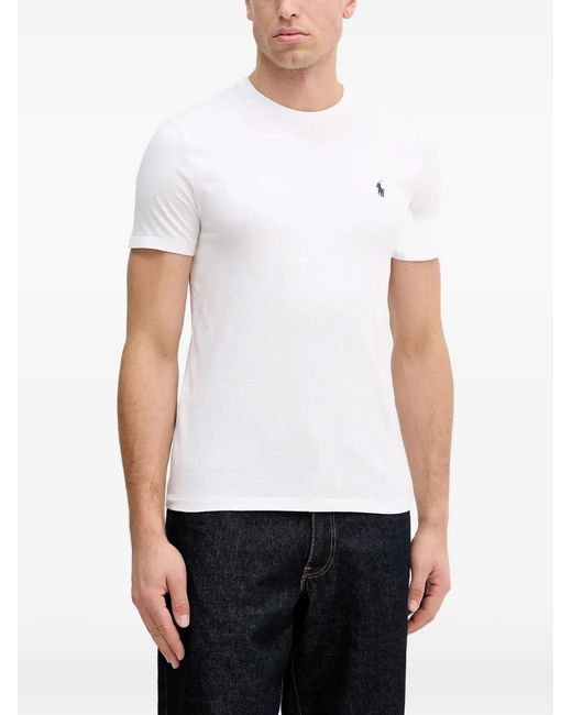 Polo Ralph Lauren White Short-Sleeve Logo T-Shirt for men