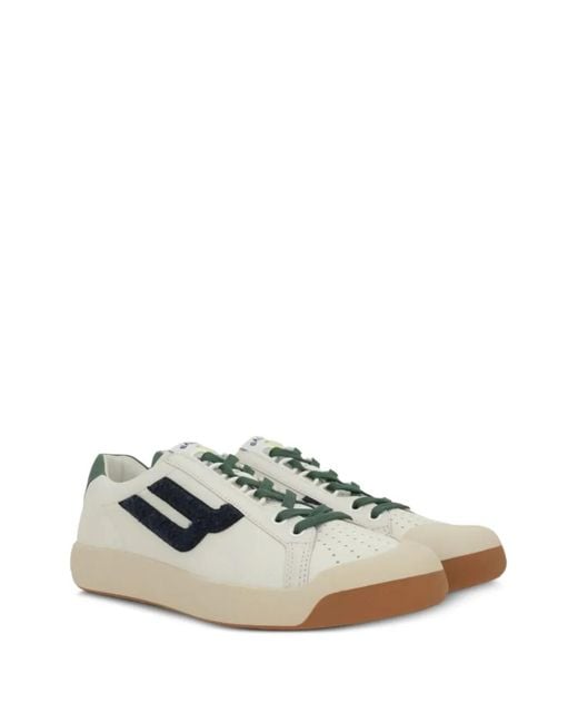 Bally White Logo-Patch Sneakers for men