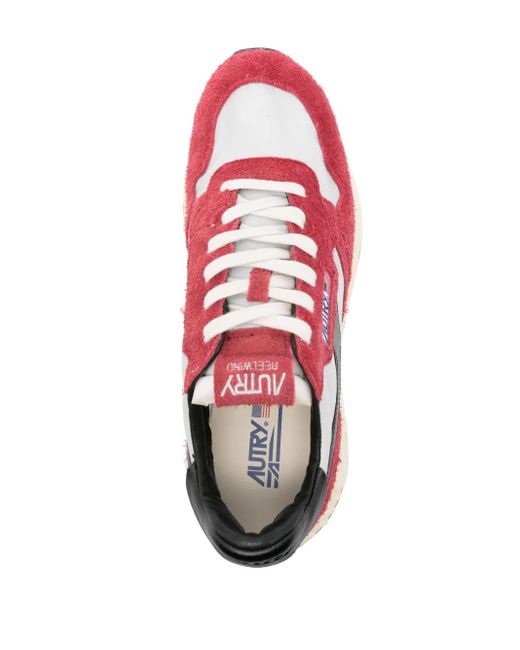 Autry Pink Reelwind Panelled Sneakers for men