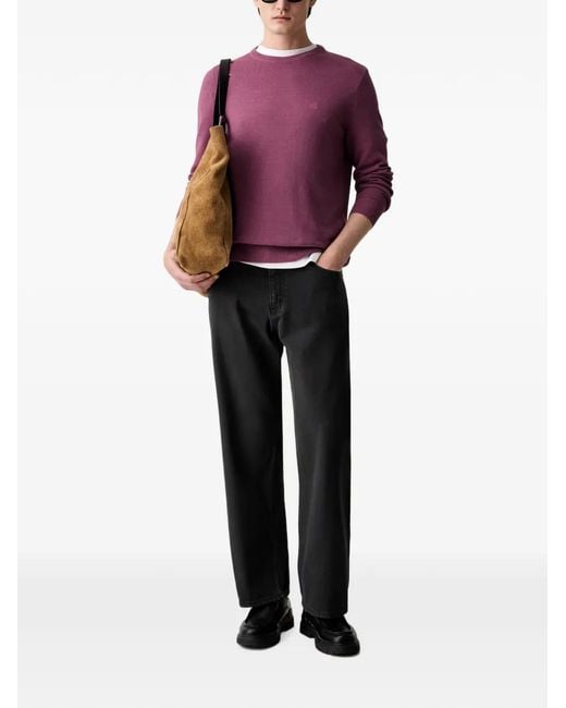 Marc O' Polo Black Logo-Patch Jeans for men