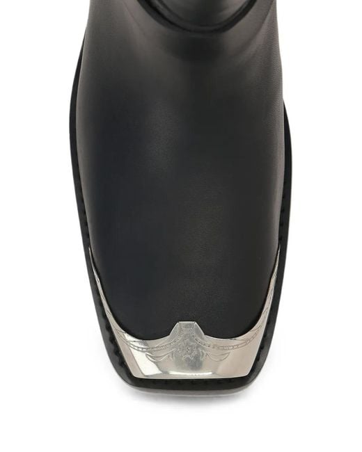 Paris Texas Black Roxy Leather Boots