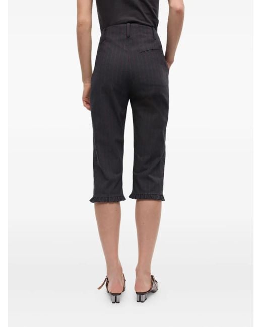 Ganni Gray Cropped Trousers
