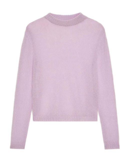 MSGM Purple Round-Neck Top