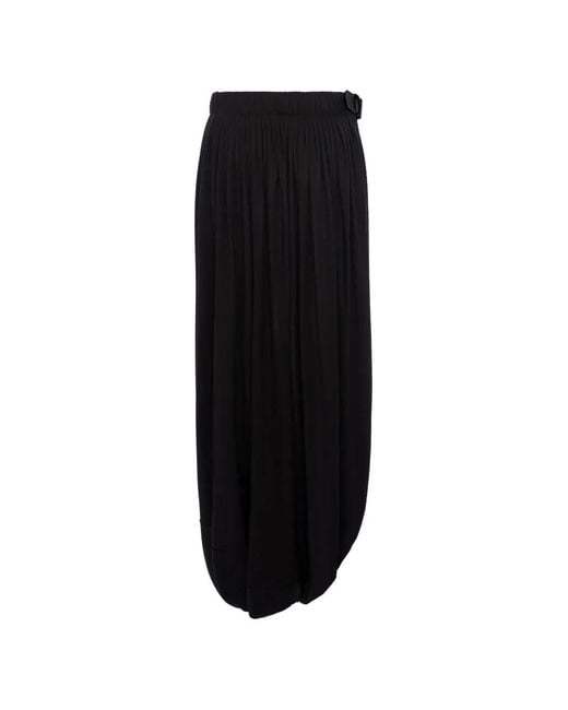 SEEN USERS Plooirok Met Ceintuur in het Black