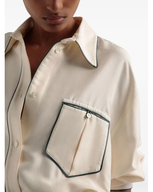 Chemise À Boutonnière Sur Le Devant Bally en coloris Natural