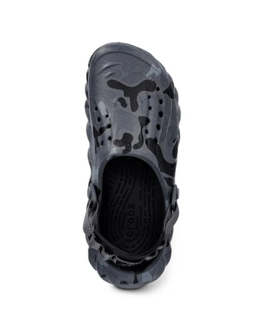 CROCSTM Gray Echo Camouflage-Print Clogs