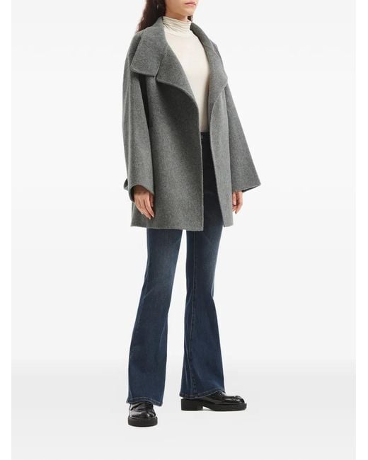 B+ AB Double-Breasted Belted Coat in Gray | Lyst