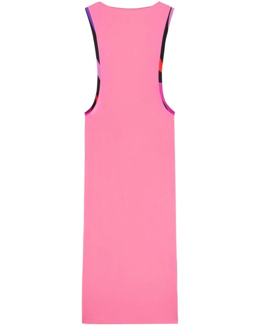 Emilio Pucci Marmoプリント マキシドレス Pink