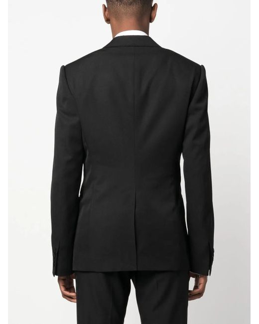 McQueen Black Tailored Single Breasted Jacket for men