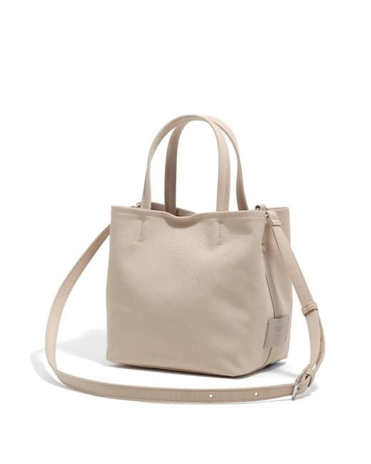 Bimba Y Lola Natural Medium Logo-Detail Tote Bag