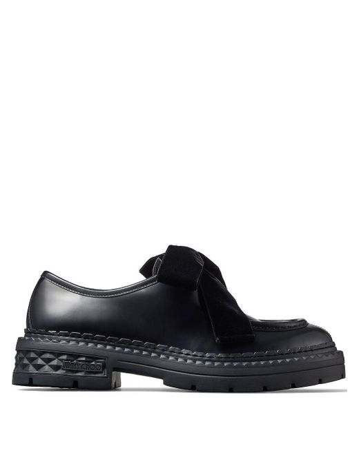 Jimmy Choo Black Marlow Bow-detail Lace-up Shoes for men