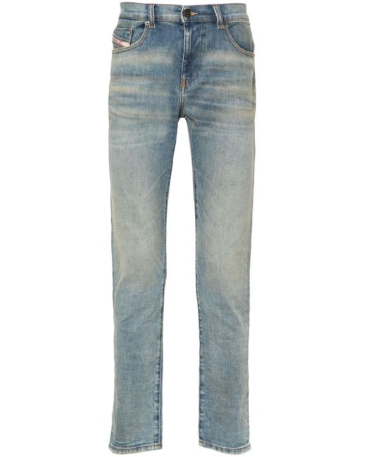 DIESEL Blue 2019 D-strukt 09h50 Mid-rise Slim-fit Jeans for men
