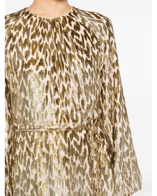 Robe longue Odina à imprimé léopard Jonathan Simkhai en coloris Natural