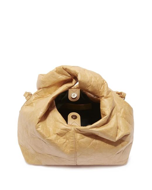 J.W. Anderson Metallic Twister Crinkle-Finish Crossbody Bag
