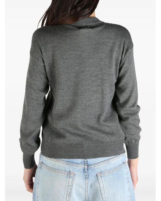 Magliano Gray Bow-detail cardigan