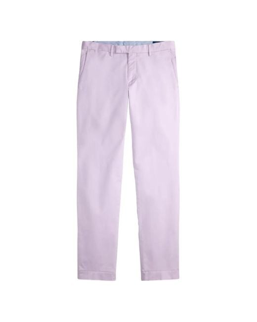 Polo Ralph Lauren Purple Greenwich Slim-Fit Trousers for men