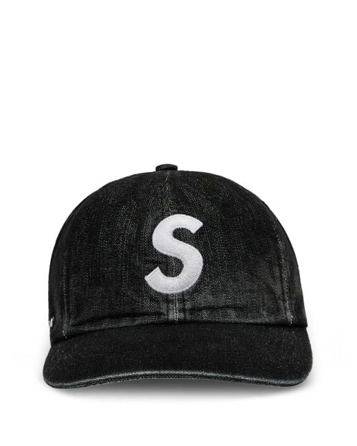 Gorra vaquera con logo S Supreme de hombre de color Black