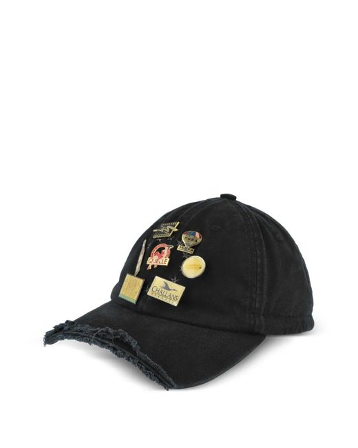 PROTOTYPES Black Pin-Badge Baseball Cap