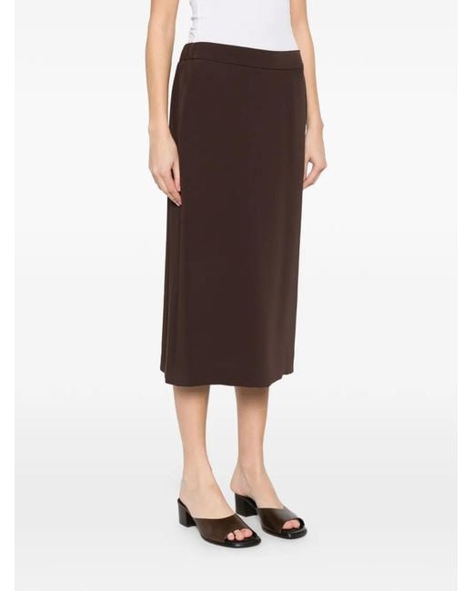 P.A.R.O.S.H. Brown Panel Skirt