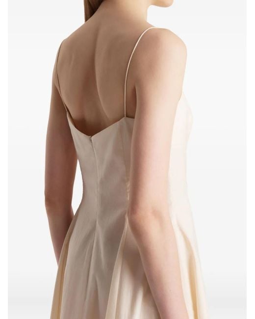 Khaite Natural Isabella Midikleid
