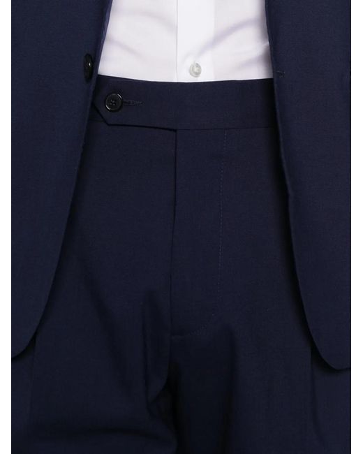 Manuel Ritz Blue Single-Breasted Suit for men