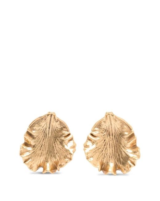Cult Gaia Natural Boucles D'Oreilles Iris Leaf