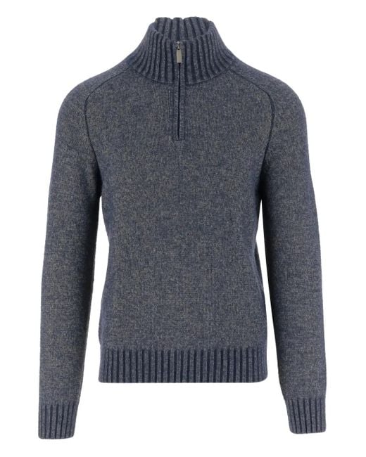 K-Way Pullover mit Reißverschluss in Blue für Herren