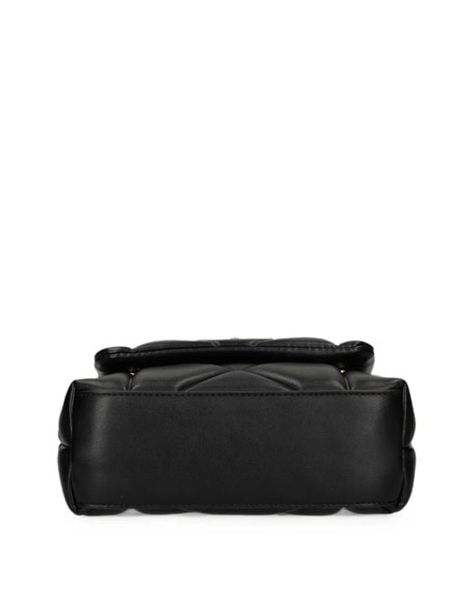 Love Moschino Black Logo-Plaque Tote Bag