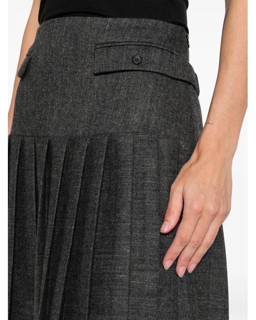 Paloma Wool Plugin Mini-Rok Met Plooien in het Gray