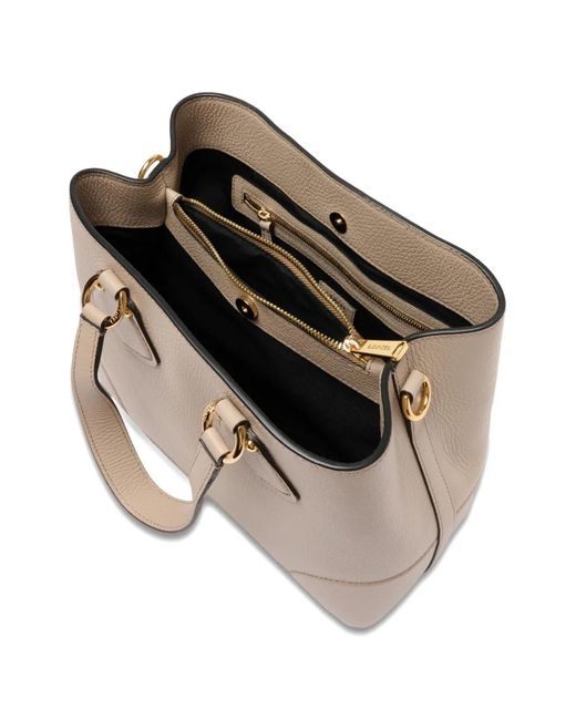 Lancel Natural Neo Izy Leather Tote Bag