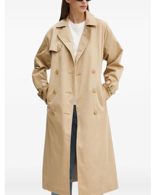 Levi's Natural Double-Breasted Belted Coat