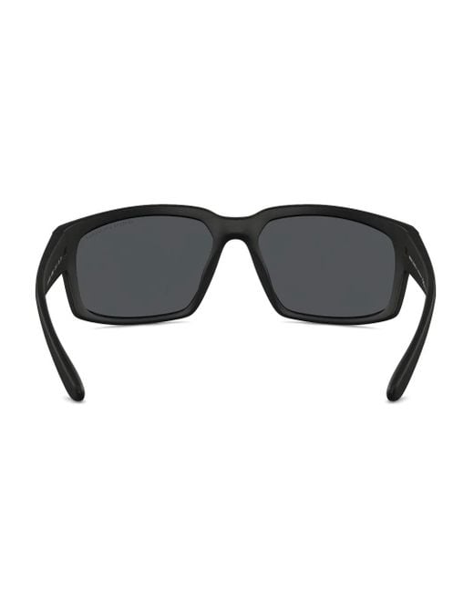 ARMANI EXCHANGE Black Rectangle-Frame Sunglasses