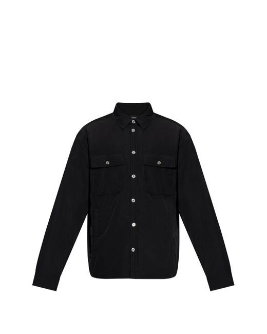 DSquared² Black Chest-Pocket Overshirt for men