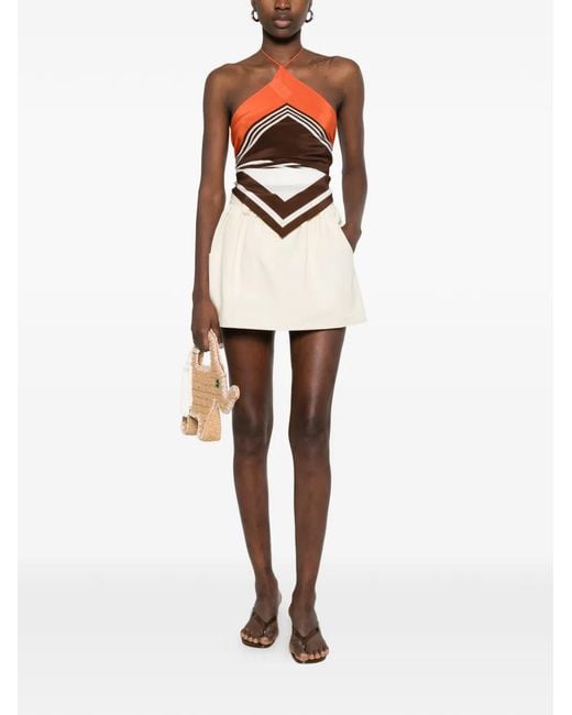 Maje Natural Short À Détail De Poches