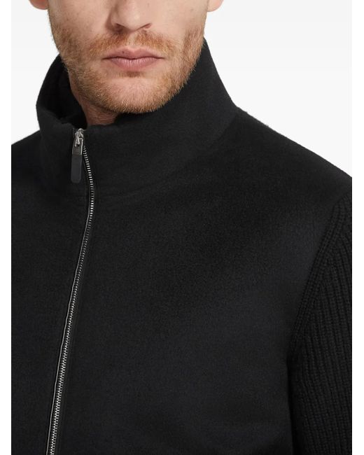 Zegna Black Oasi-Cashmere Cardigan for men