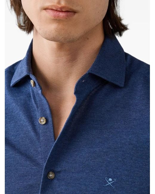Hackett Button-Up Overhemd in het Blue voor heren