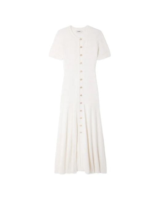 ribbed knit dress Green Ribbed Midi Dress