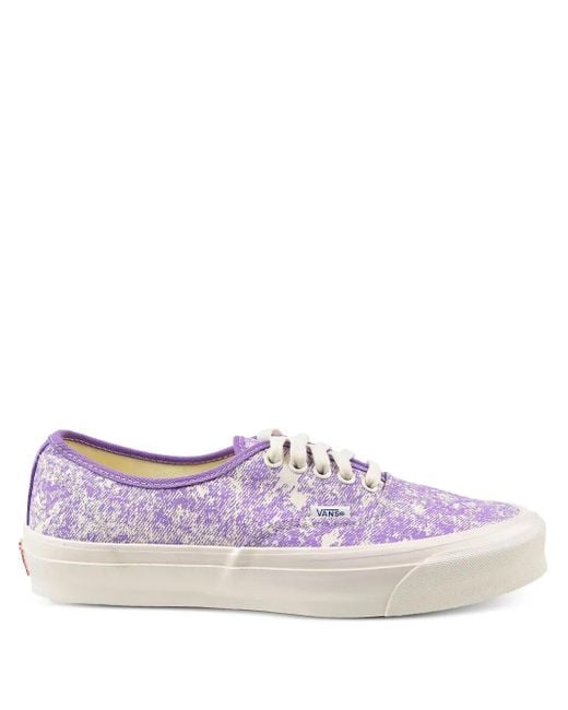 Vans Og Authentic Lx Sneakers Met Wassing-Effect in het Purple voor heren