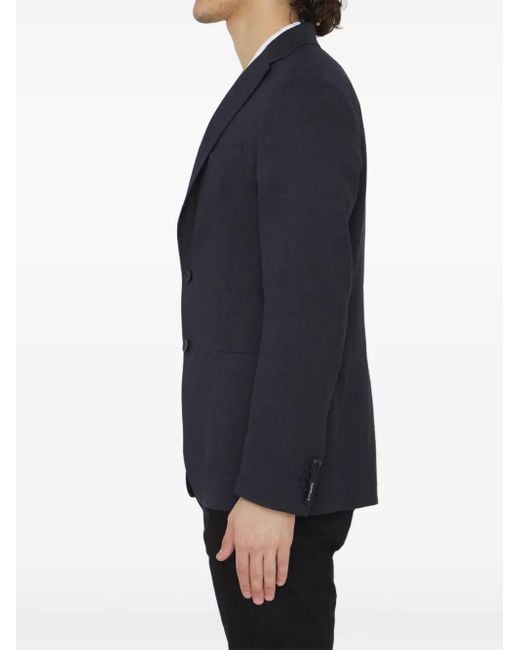 Tonello Blue Single-Breasted Blazer for men
