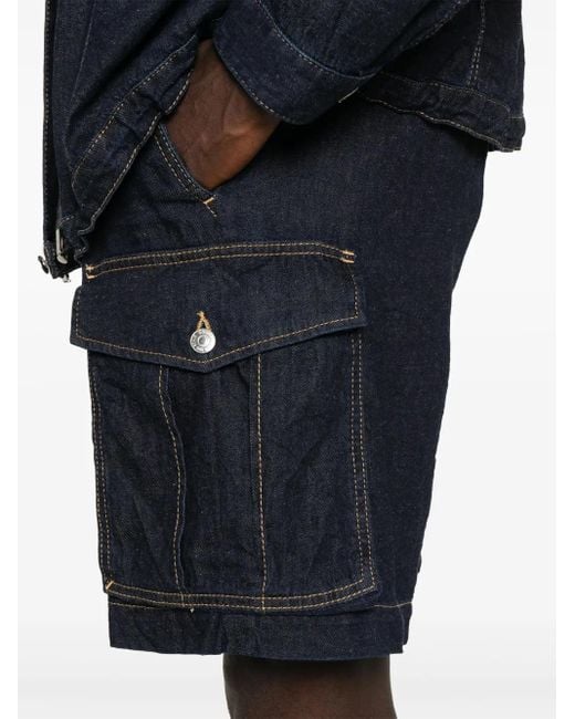 DSquared² Blue Denim Cargo Shorts for men