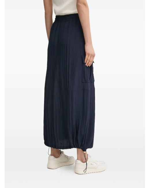 Liu Jo Blue Cargo-Pocket Drawstring Skirt
