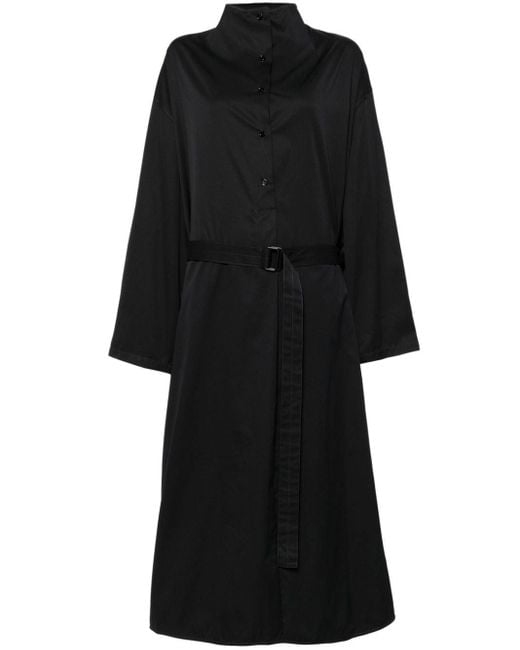 Belted cotton shirtdress Lemaire en coloris Black