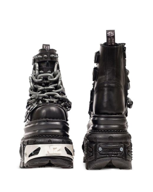 Natasha Zinko Newrock 90Mm Hiking Boots in Black | Lyst